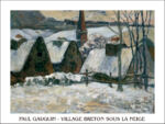 Village Breton sous la neige